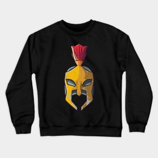 Spartan Helmet Greek Warrior Gladiator Crewneck Sweatshirt